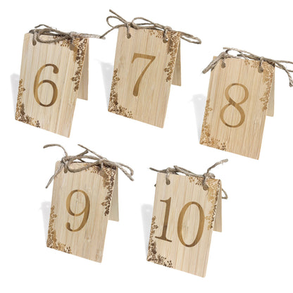 5 pcs Wooden Wedding Table Number Set,Reusable Seating Chart Table Number Card,Perfect For Wedding,Events Or Catering Decoration Good Vibrations
