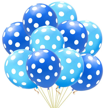 20pcs Polka Dot Balloons Globes 12Inch Pink Blue Latex Polka Dot Balloon Multicolor Wedding Birthday Party Festival Decoration Good Vibrations