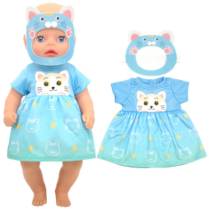 36cm Reborn Baby Doll Clothes 14 Inch Doll Outfit Rompers Toys Wears Good Vibrations
