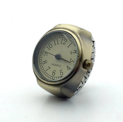Fashion Rings Finger Watches for Women Men 2025 Fashion Party Quartz Watches Unisex Couple Rings Jewelry Gifts Good Vibrations