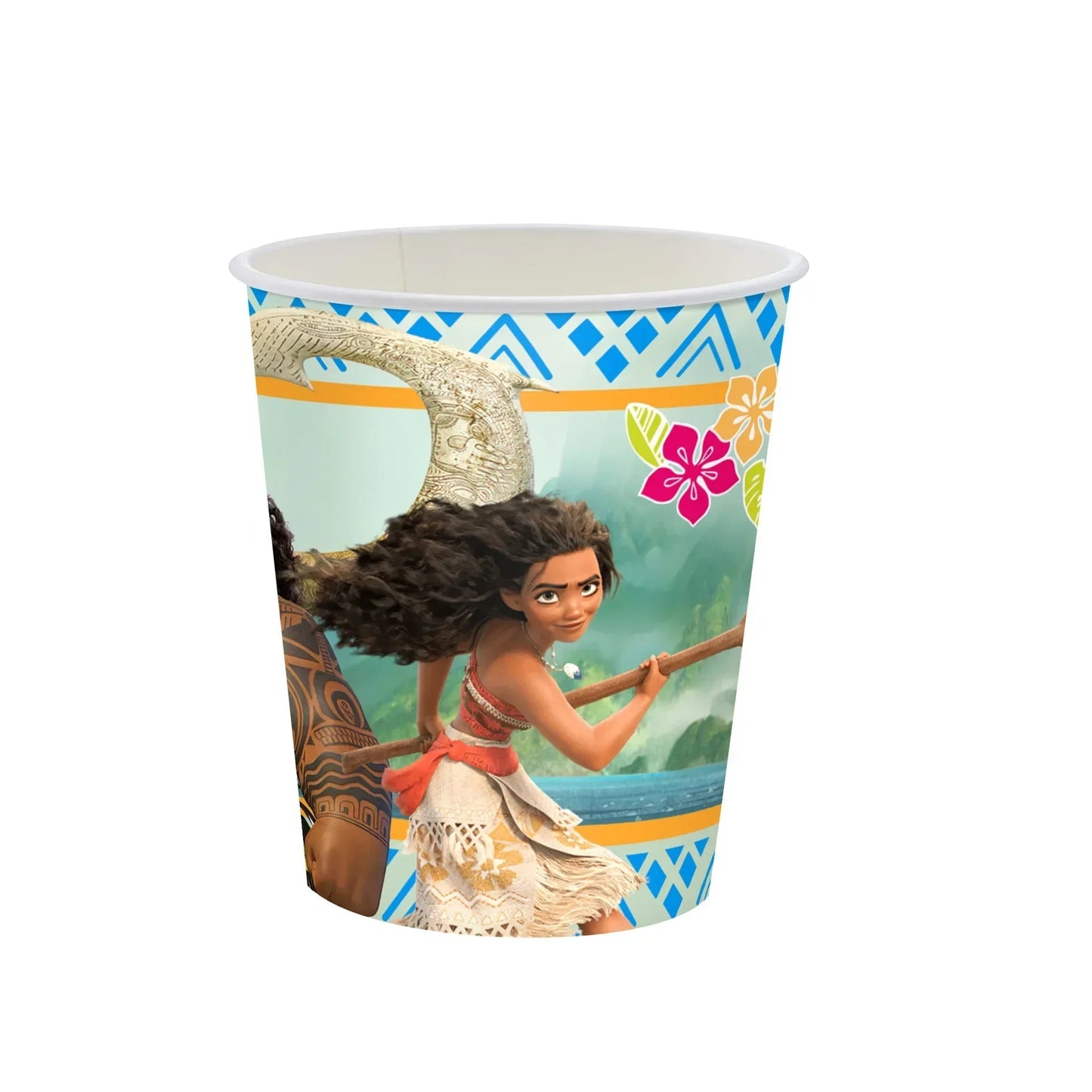 New MINISO Moana Theme Children Birthday Party Disposable Tableware Cup Plate Flag Kids Girls Wedding Party Decoration Supplies Good Vibrations