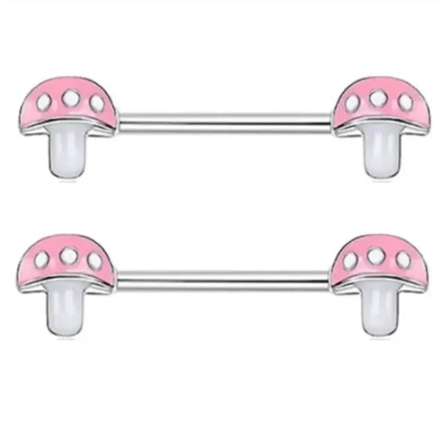 1Pair Green Butterfly Nipple Piercing Jewelry 14G Pink Heart Nipple Rings for Women Flower Nipple Piercing Barbell Pezon Mujer Good Vibrations Adult Super Store