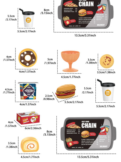 Children's toys: Pretend play, barbecue, fast food, pizza, sushi, afternoon tea, desserts, kitchen food, toy sets Good Vibrations