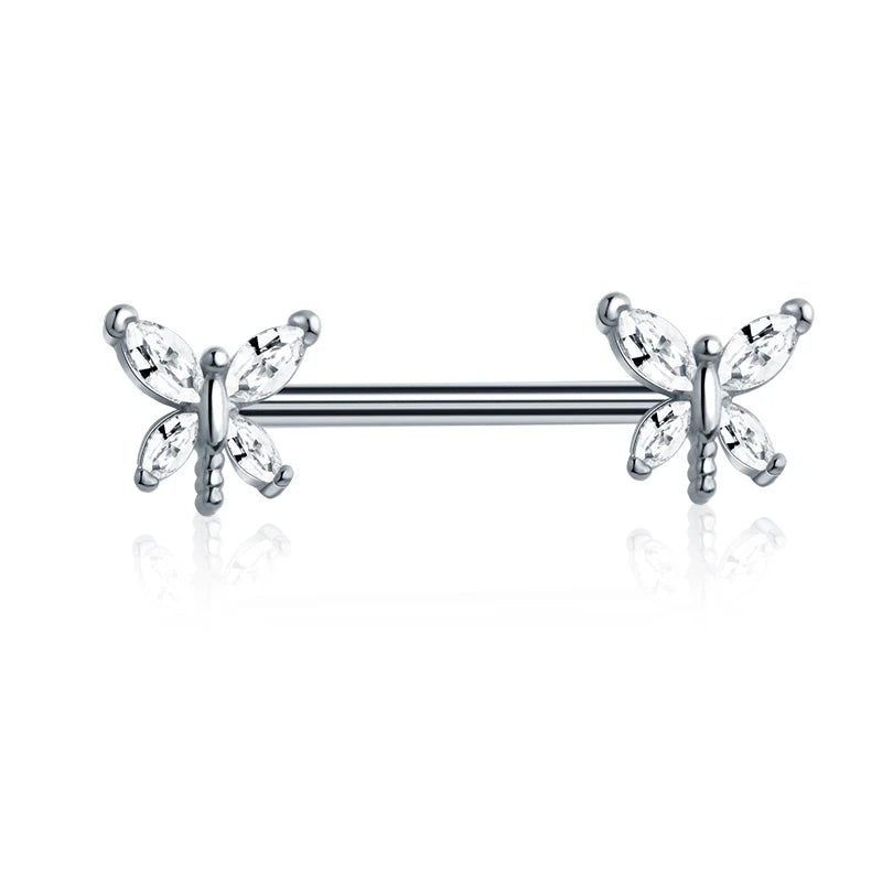 1 Pair Heart Barbell Nipple Ring Piercing Helix Piercing Sexy Nipple Jewelry High Quality Zircon Nipple Rings For Women Oreja Good Vibrations