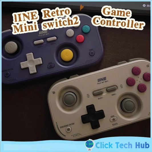 IINE Retro Mini Game Controller Switch2 Controller Wake Up Portable Page Flipping Streaming Simulator Android Ios Pc Car Ns2 Good Vibrations