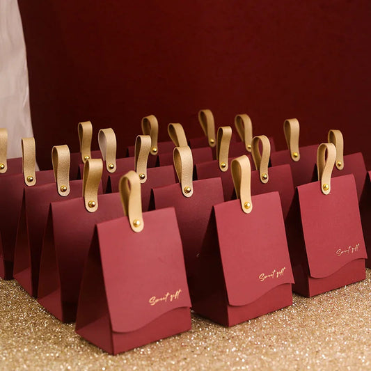 1Pcs Creative Wedding Accompaniment Wedding Candy Handheld Gift Boxes for Party Wedding Good Vibrations