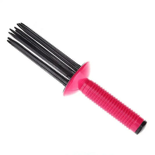 Innovative Comb Round Does Not Hurt Hair ABS Curling Make Up Brush Roller Roll Comb Hairdressing Tool Good Vibrations