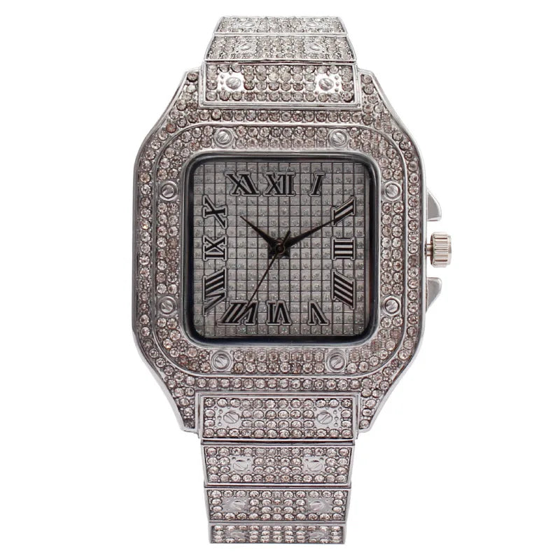 2025 Fashion Watches for Men Women Iced Out Watch Man Luxury Diamond Watch Unisex Quartz Wristwatches Relogio Gift Drop Shipping Good Vibrations