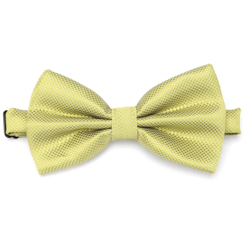 Men Bowties Solid Color Butterfly Wedding Necktie for Boys Girls Candy Bowknot Accessories Plaids Multicolor Adjust Neck Bow Tie Good Vibrations