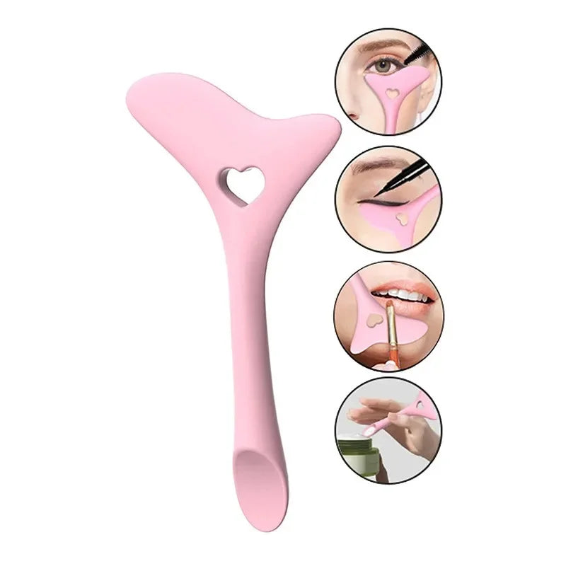 Wholesale  Multi-functional Eyeliner Stencil Wing Tips Silicone Eyeliner Aid Drawing Lipstick Wearing Aid Reusable Makeup Tools Good Vibrations