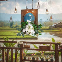 1pc Artificial Flower Decoration Wedding Welcome Card Flower Arch Flower Reception Ceremony Background Decorative Good Vibrations