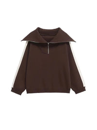 Women's Fashion Two-Piece Set with Side-Stripped Knit Sweater And High-Elastic Waist Straight Pants Female Casual Outfit Good Vibrations