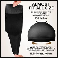 Wig Cap 4PCS Nylon Wig Caps Black Nude Wig Caps for Women Stocking Wig Caps for Halloween Cosplay for Women Men Kids Daily Use Good Vibrations