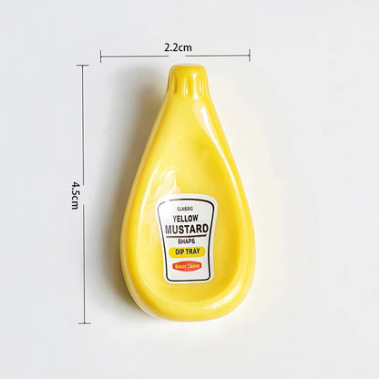 Ceramic Sauce Plate Small Dish Soy Sauce Plate Ketchup Mayonnaise Mustard Seasoning Dish 5 Colors Ceramic Small Dipping Dish Good Vibrations