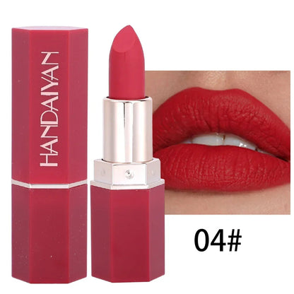 Nude Matte Velvet Lipstick Lip Liner Color Rendering Lasting Non-stick Cup Sexy Lipsticks Waterproof Beauty Lips Makeup Cosmetic Good Vibrations