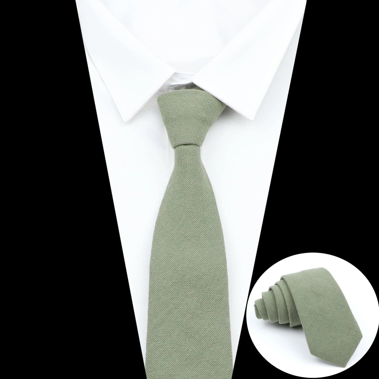 Wed Cotton Tie Solid Color Necktie For Man Woman Blue Pink Yellow Skinny Slim Ties Fashion Wedding Party Gifts Men Accessories Good Vibrations