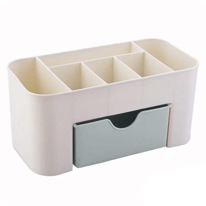 Double Layer Plastic Makeup Organizers Storage Box Cosmetic Drawers Jewelry Display Box Desktop Make Up Container Boxe Organizer Good Vibrations