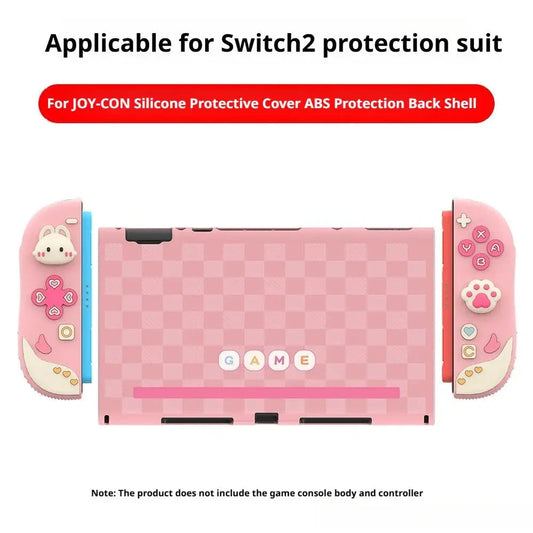 Game Console Protective Case Cute Silicone Case for Switch 2 Anti-shock Hard Case Bag Split Protective Cover Rocker Cap Good Vibrations
