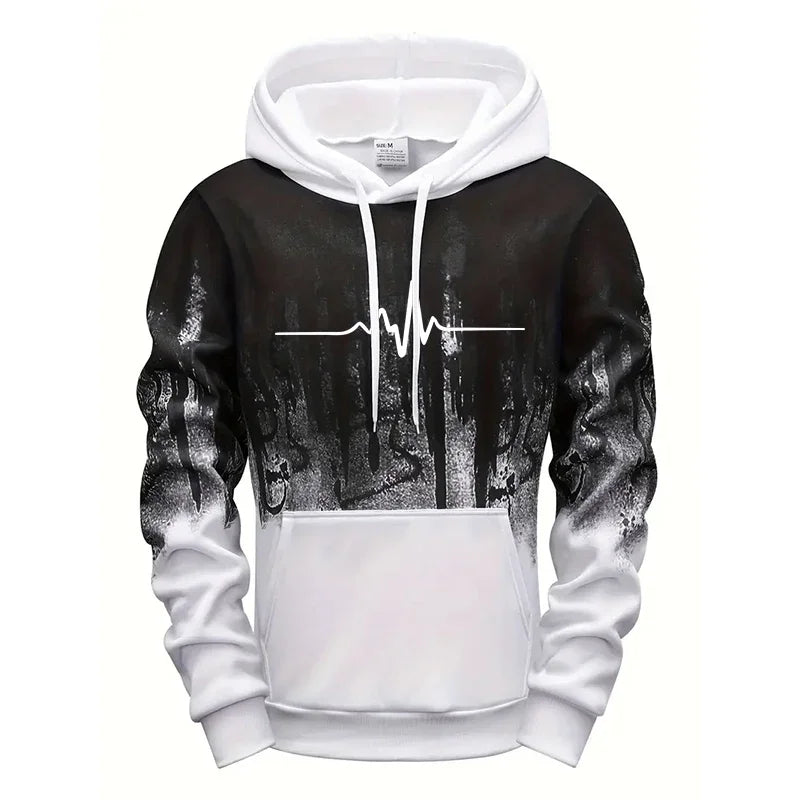High Quality Men's Tracksuit Casual Jogging Men Versatile Sweatshirts Sweat Pants Fashion Comfort Daily Sports Simple Hoodie Set Good Vibrations