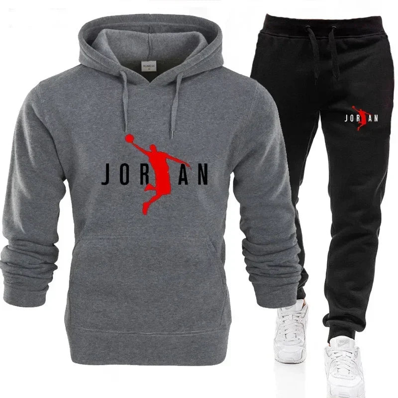 2025 Fall Winter Men's Tracksuit Hoodie Pants 2Pcs Sets Suit Leisure Sweatshirts Sweatpants Fashion Trends Brand Clothing S-3XL Good Vibrations