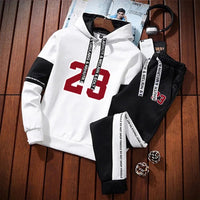 Sweatshirts for Men Casual Men's Set Hoodie Sports Pants and Sportswear Sport Daily Comfortable Fashion Tracksuit Hot Sales 2024 Good Vibrations