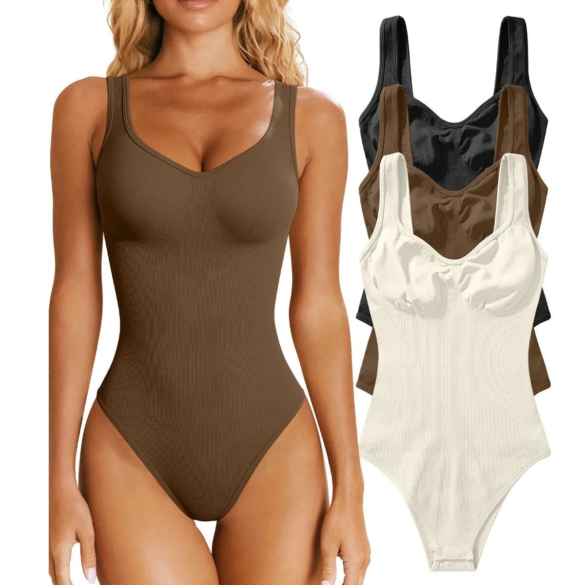 Style Sexy Casual Ladies Jumpsuit Bandage Backless Seamless Hot Spring Vacation Women's Bodysuit Good Vibrations
