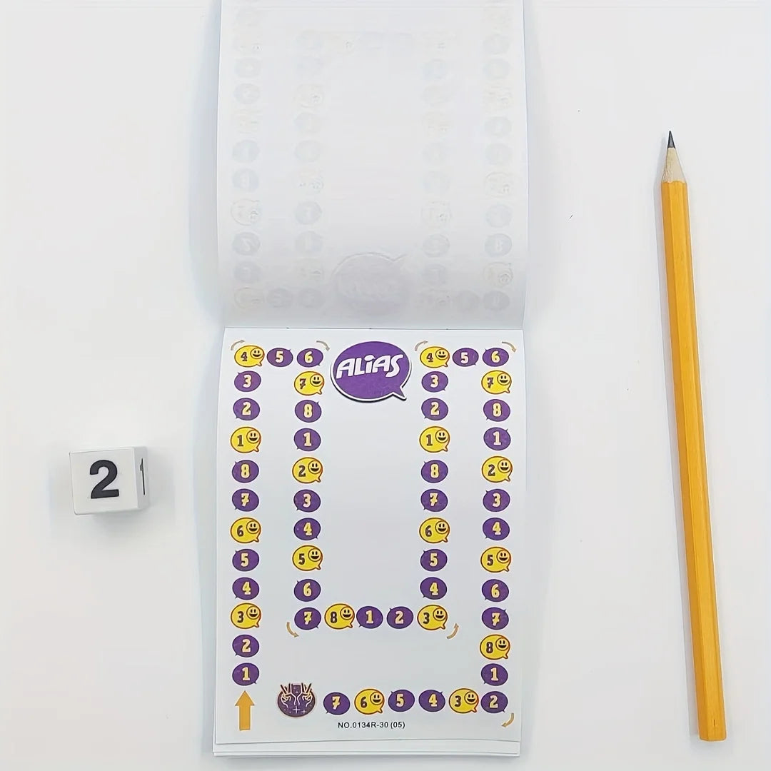 Alias Party (Alias Evening Party/Say It Differently) Board Game, Tabletop Game, Card Game, Suitable for Family Gatherings, Ideal as a Gift (Slight Color Variation/Random Hourglass Color) Good Vibrations