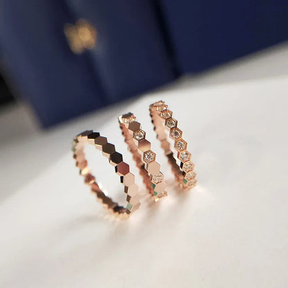 Fashion Simple Design Women Rings For Wedding Low-key Rose Gold Color/Silver Color Female Engagement Finger-ring Jewelry Good Vibrations