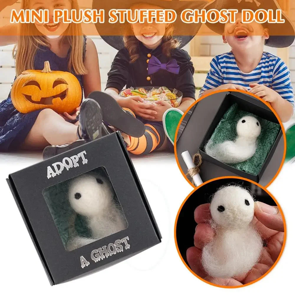 Adopt A Ghost 2024 Super Cute Little Pocket Ghost with A Tiny Scroll, Mini Plush Stuffed Ghost Doll for Halloween Decor Lov N3Y7 Good Vibrations