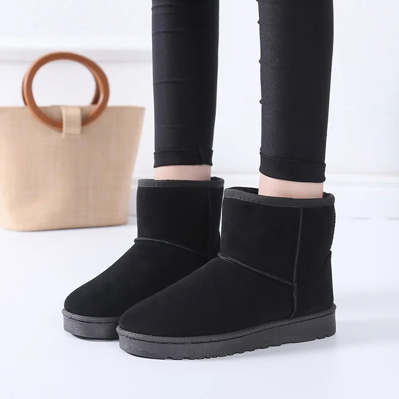 Women Snow Boots Australia Classic  Women Ankle Boots Customized Winter Faux Fur Women Shoes Good Vibrations