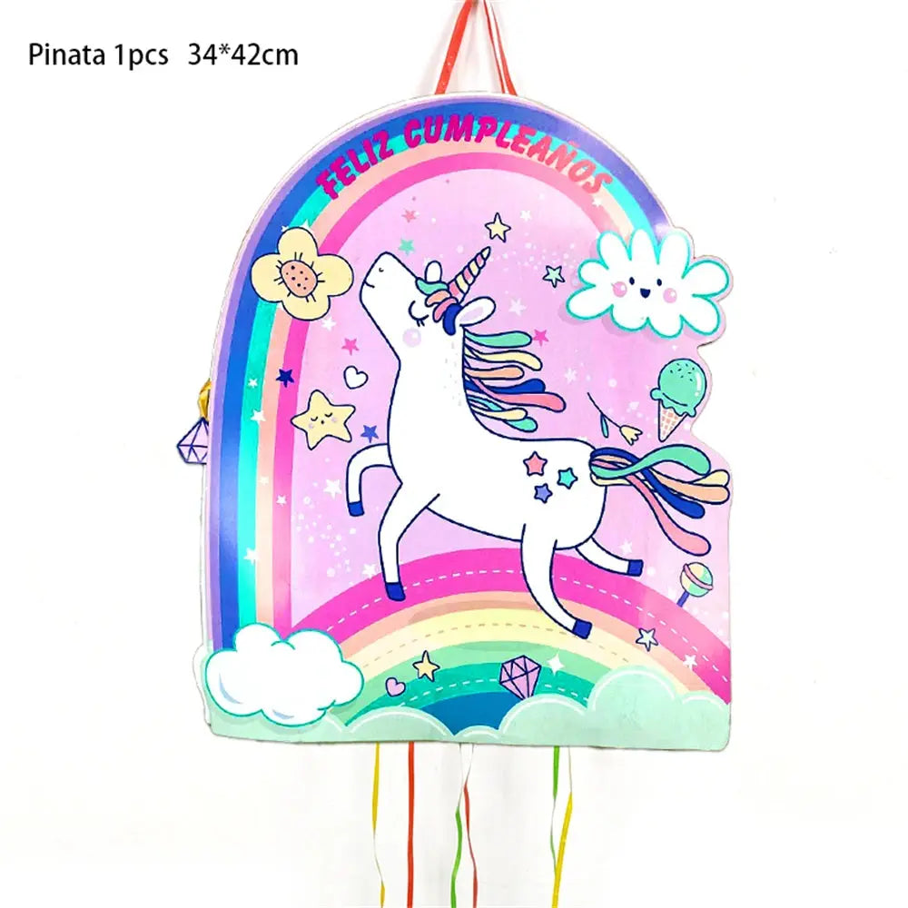 Cute Pink Princess Unicorn Theme piñata birthday Pinas birthday piñata toys pinata child birthday Decoration christmas Pinata Good Vibrations