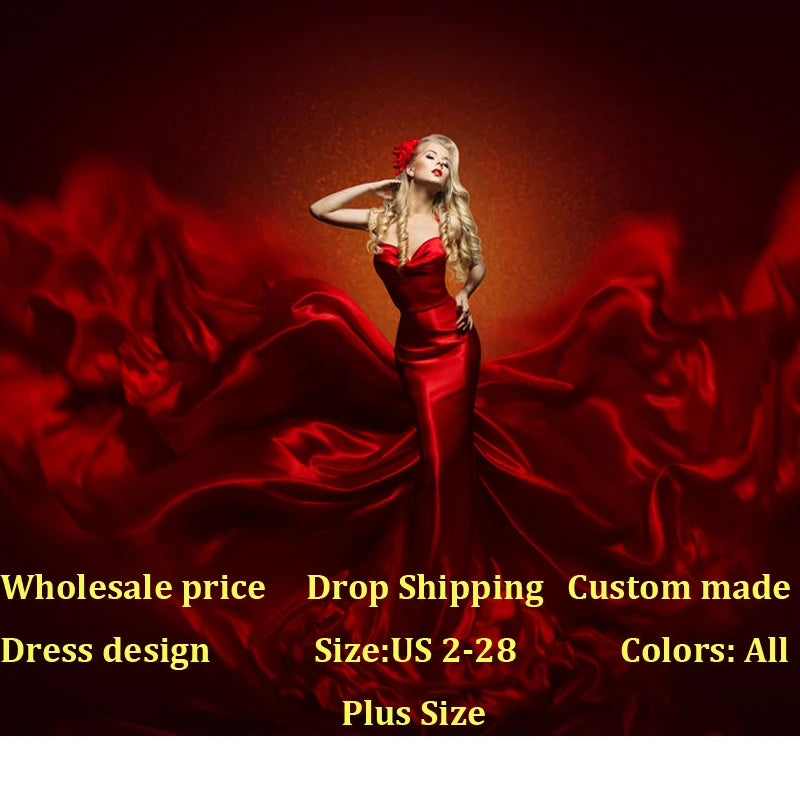 Ranadoo Strapless Mermaid Prom Dresses Stylish Rhinestones Evening Gowns for Women Satin Sleeveless Chapel Train Abendkleider Good Vibrations