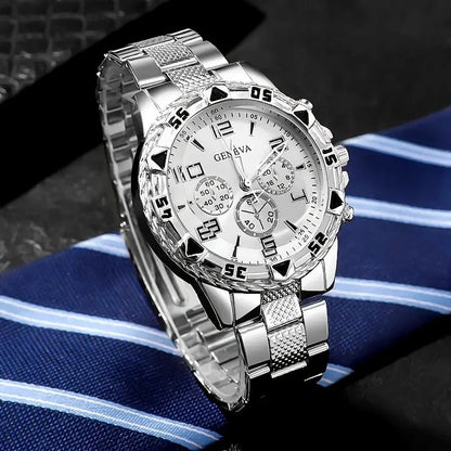 Men Watches Luxury Brand Watches for Men Fashion High Quality Quartz Wristwatches Business Steel Strap Sports Male Clock Good Vibrations