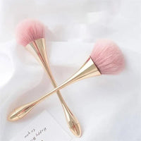 Rose Gold Powder Blush Brush Professional Make Up Brush Large Cosmetic Face Cont Cosmetic Face Cont Brocha Colorete Make Up Tool Good Vibrations