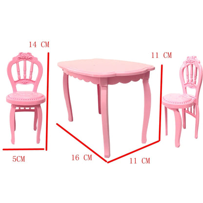 Fashion Dollhouse Furniture For 11.5 inch Dolls Accessories 1:12 Wardrobe Bed Chair Sofa 29-32 cm Doll Shoe Rack Slide Toys  JJ Good Vibrations