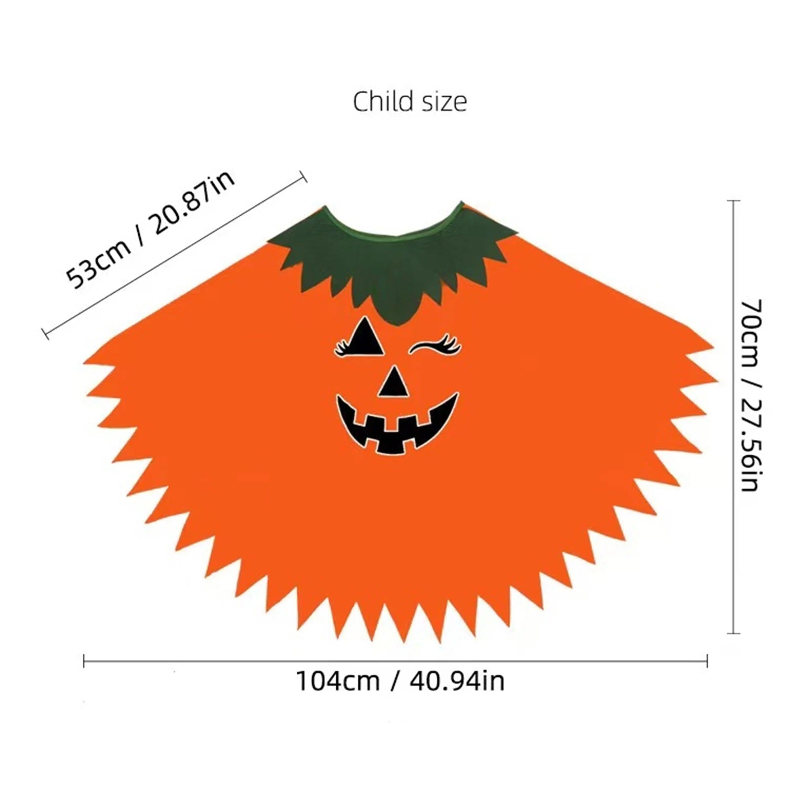 Halloween Kids Cosplay Costume White Black Luminous Ghost Luminous Face Cape Shawl Party Dress-Up Costume Boys Cape Girl Skirt Good Vibrations