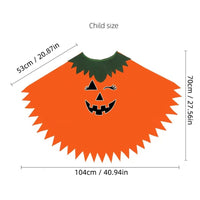 Halloween Kids Cosplay Costume White Black Luminous Ghost Luminous Face Cape Shawl Party Dress-Up Costume Boys Cape Girl Skirt Good Vibrations