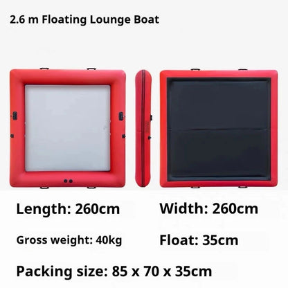 Inflatable Floating Lounge Boat Pvc Inflatable Boat Paddle Surfing Portable Fishing Boat For Outdoor activities Good Vibrations