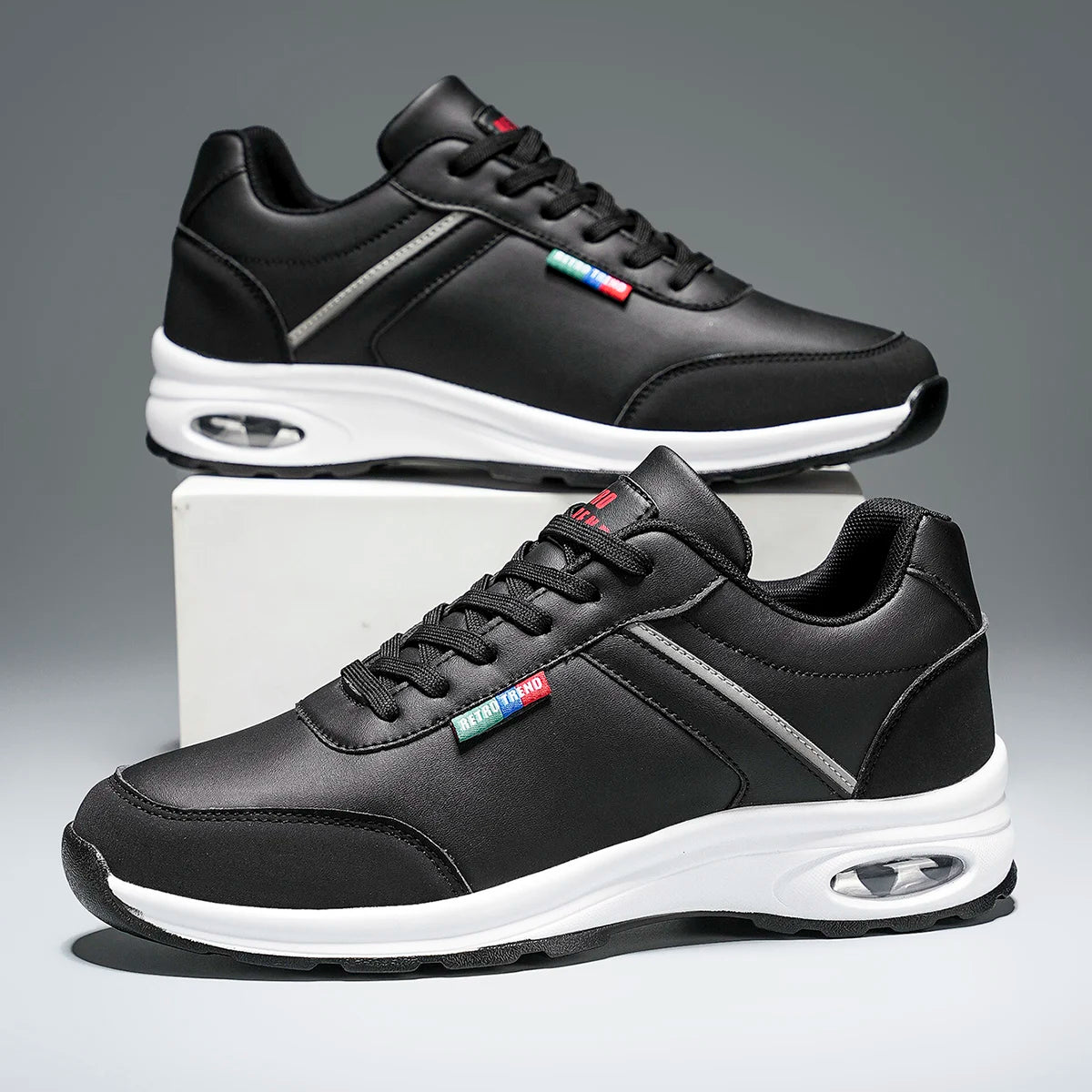 Men's  Shoes Lightweight Soft Sole Classic Waterproof Sneakers Outdoor Comfortable Tennis Shoes for Men Good Vibrations