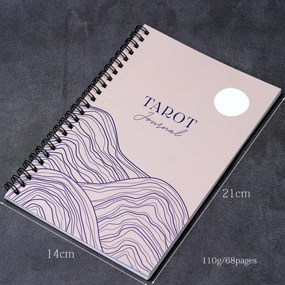 Tarot Journal 68 Pages Card Readings Spreads Major Arcana Cards Study Sheet Tarot Reading Mental Healing Decision-Making Astrolo Good Vibrations