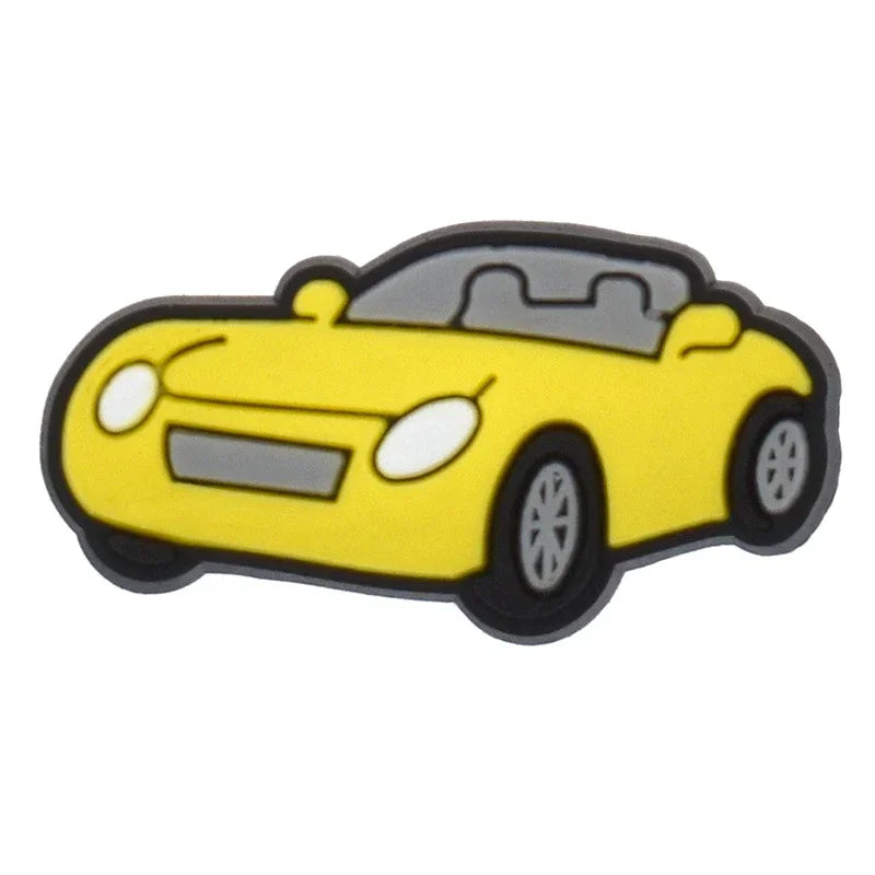 Shoe Charms for Crocs Accessories
 Sports Car Shoes Charm for Croc Decorations Pins Men Accessory Jeans Woman Clogs Clips Badges Good Vibrations