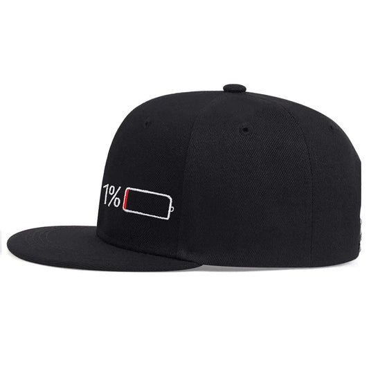 Unisex Battery Embroidery Hip-hop Hats Spring Autumn Outdoor Adjustable Casual Baseball Caps Sunscreen Hat Good Vibrations