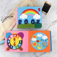 Baby Felt Quiet Books Busy Board Toddler Basic Life Skill Early Learning Education Toys Montessori Story Cloth Book For Boy Girl Good Vibrations