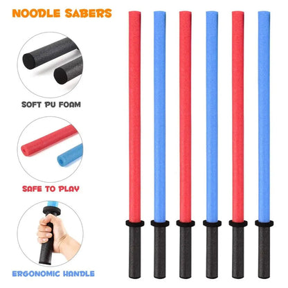 New Party Favors Pool Noodles Foam Light Saber Toy Foam Long Pool Noodle Stick Pool Backyard Toys Summer Outdoors Good Vibrations