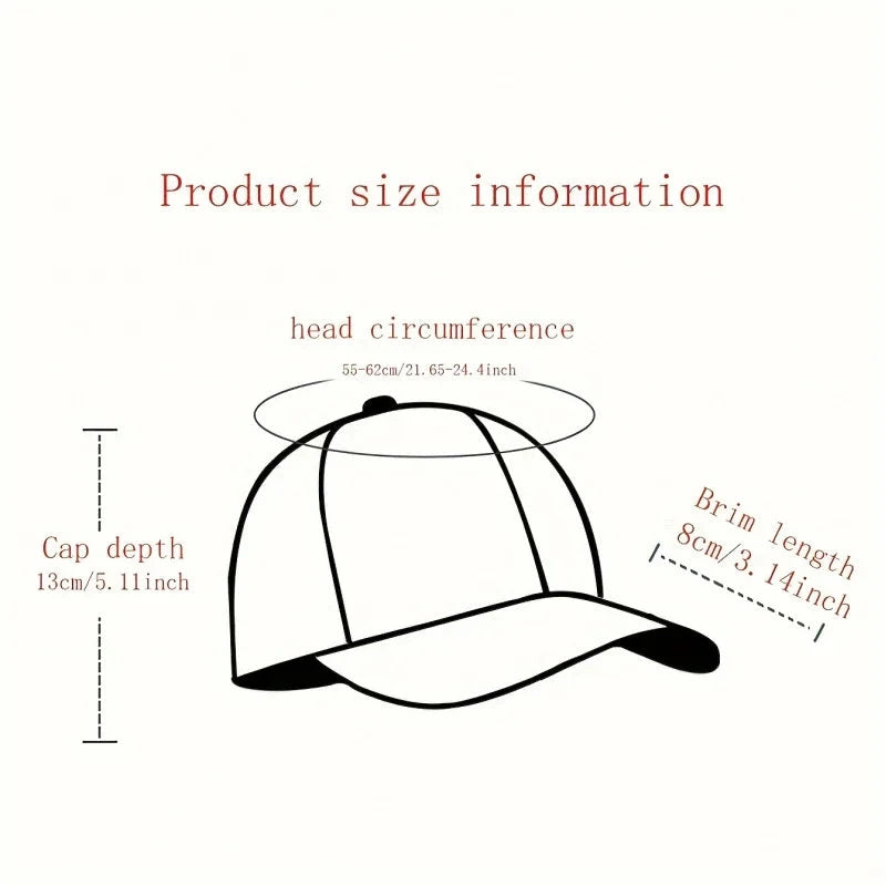 Hats for women in spring and summer, outdoor flat brimmed hats for men, hardtop breathable wide brimmed hip-hop hats, American s Good Vibrations