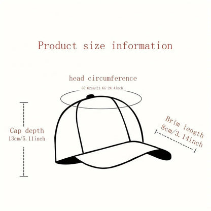 Hats for women in spring and summer, outdoor flat brimmed hats for men, hardtop breathable wide brimmed hip-hop hats, American s Good Vibrations