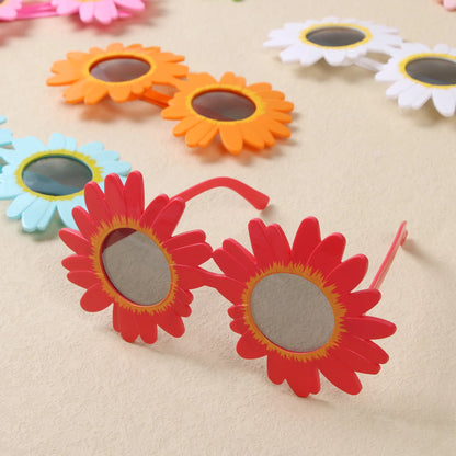 Sunflower Sunglasses Little Daisy Shape Sun Glasses Funny Party Decorative Eyeglasses Plastic Gathering Picnic Photography Props Good Vibrations