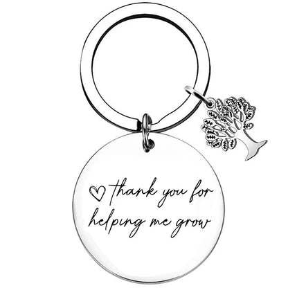 New Teacher Appreciation Gift Keychain Pendant  Graduation Key Chains Keyrings Gift Teachers Plant Seeds That Grow Forever Good Vibrations