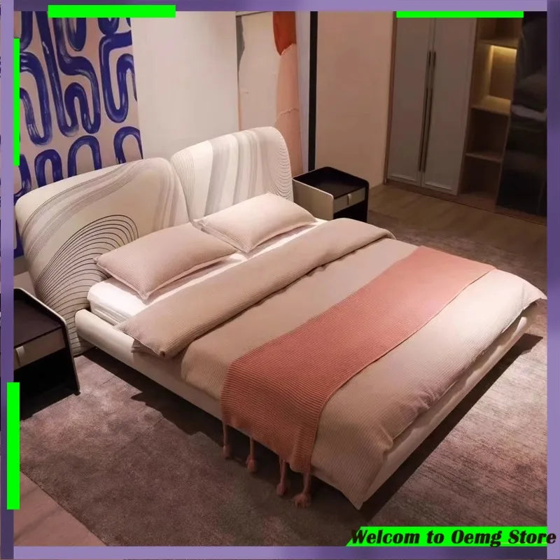 King Kids Bed Japanese Luxury Headboards Frame Bed Dressers Sleeping Muebles Para El Hogar Bedroom Furniture Accessories Good Vibrations