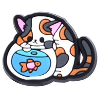 Shoe Charms for Crocs Accessories
 Pet Cat Shoes Charm for Croc Decorations Pins Men Accessory Jeans Woman Clogs Clips Badges Good Vibrations